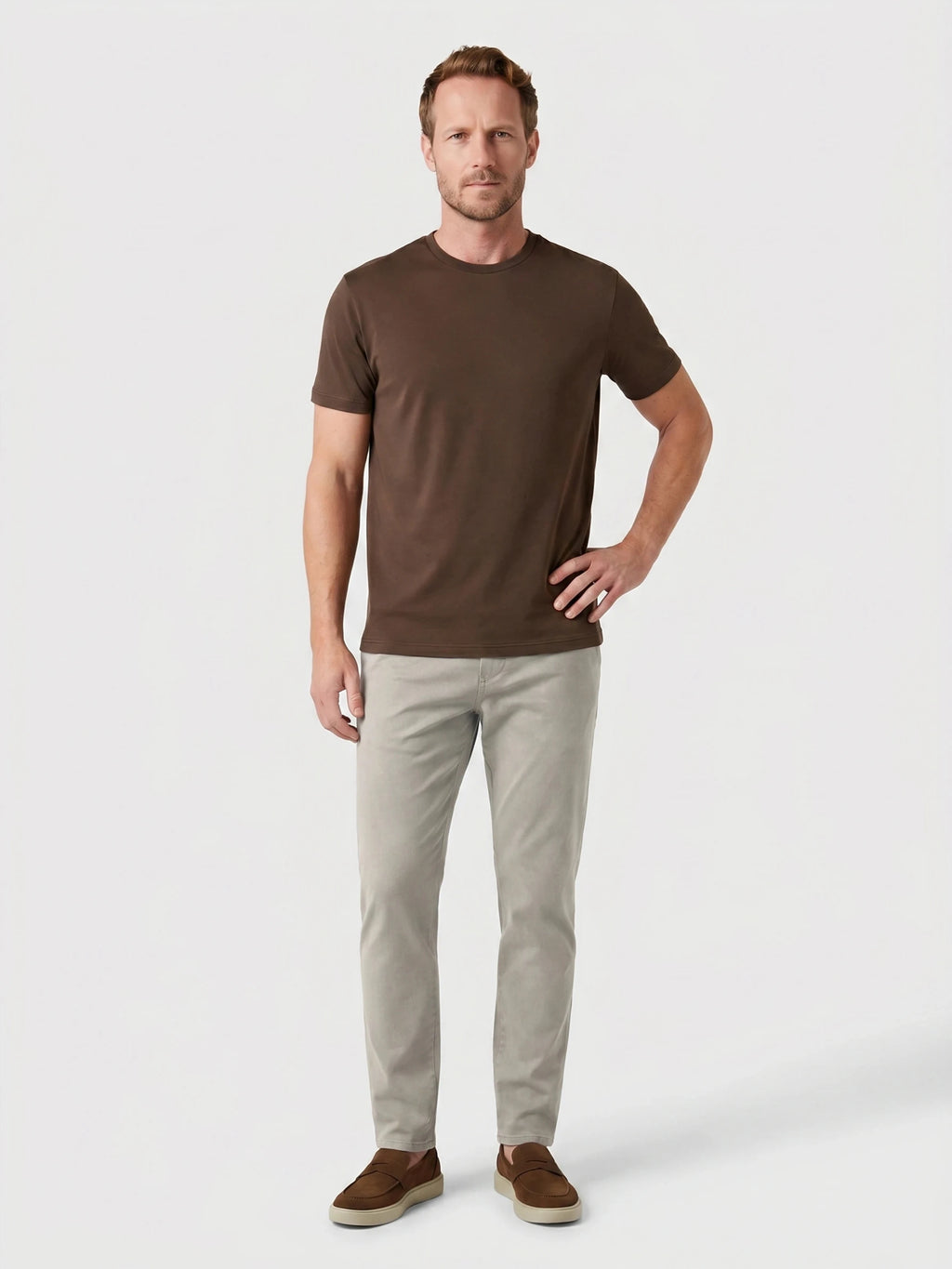 Camiseta Interlock Pima - Chocolate