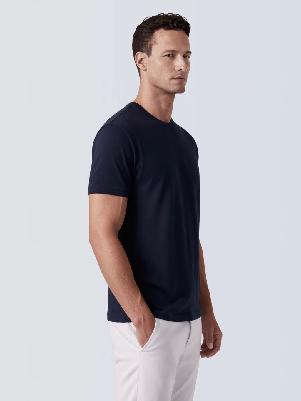 Camiseta Interlock Pima - Marinho