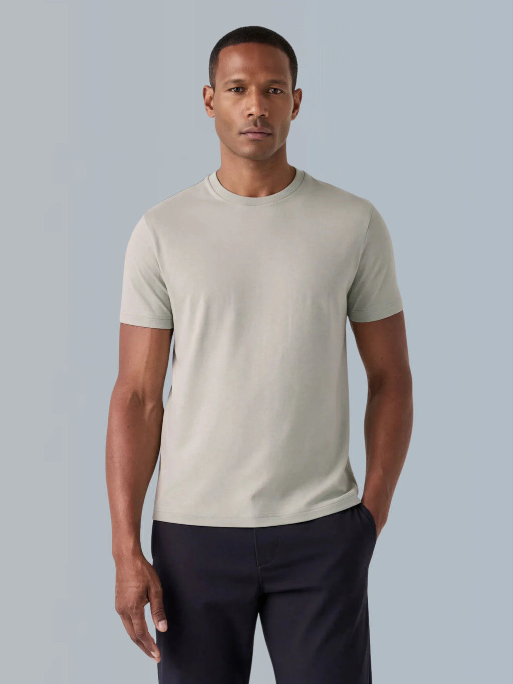 Camiseta Algodão Seda - Gelo