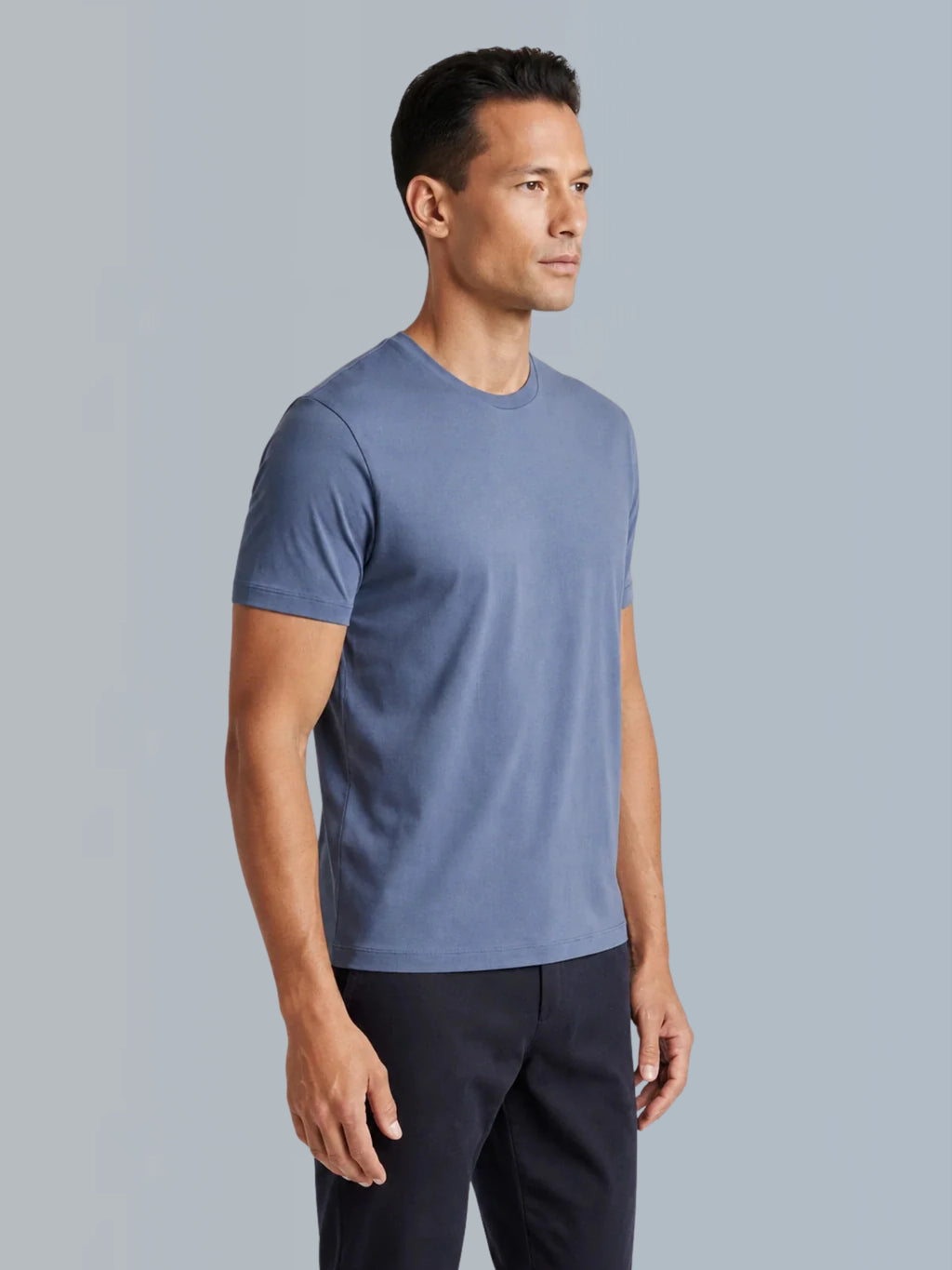 Camiseta Algodão Seda - Azul