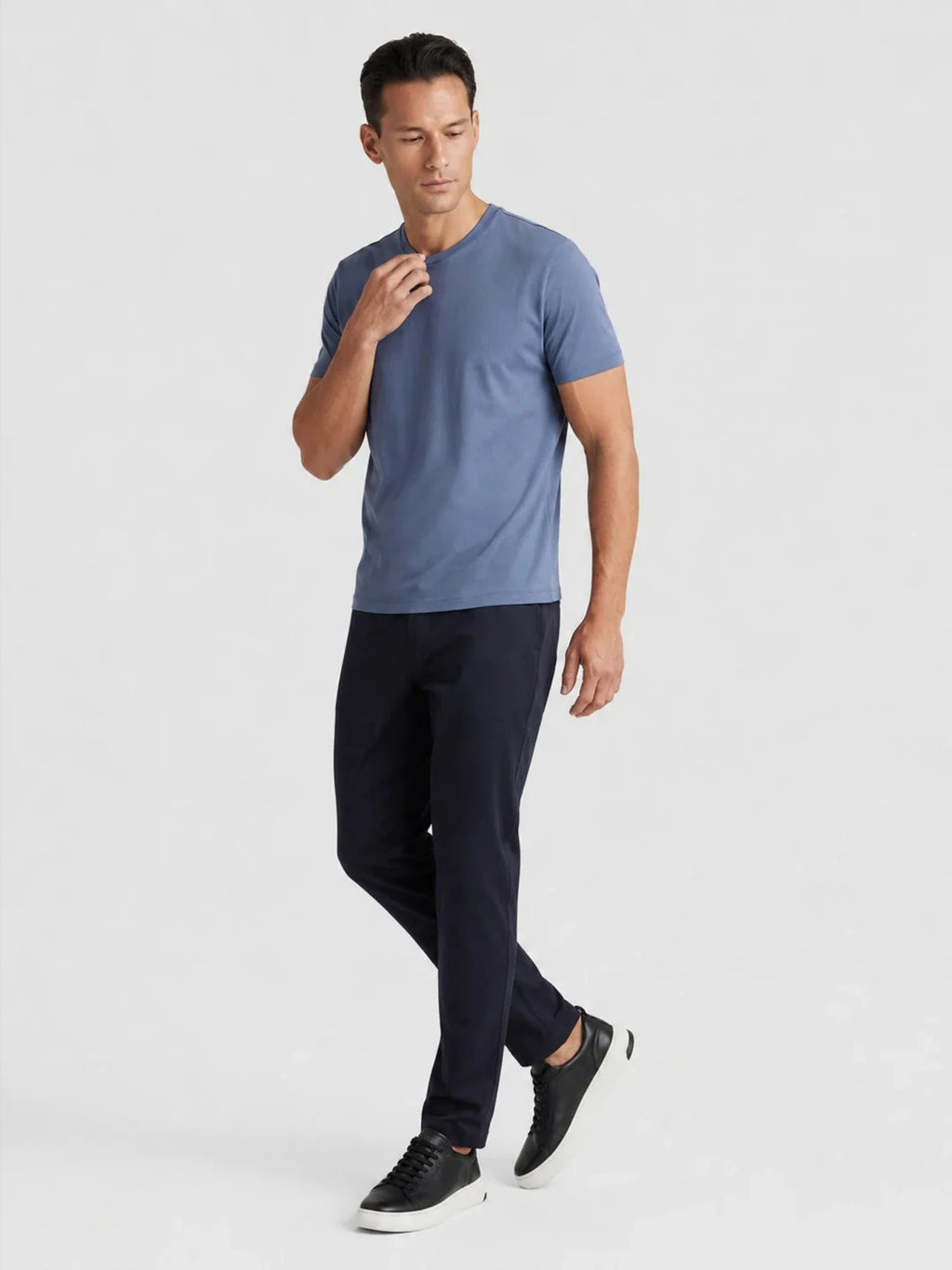 Camiseta Algodão Seda - Azul