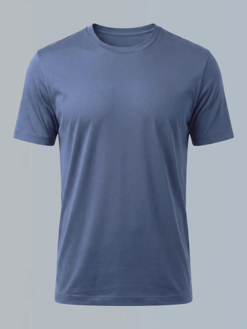 Camiseta Algodão Seda - Azul