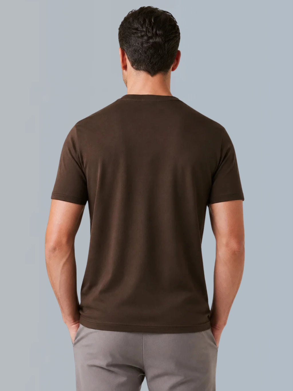 Camiseta Algodão Seda - Marrom