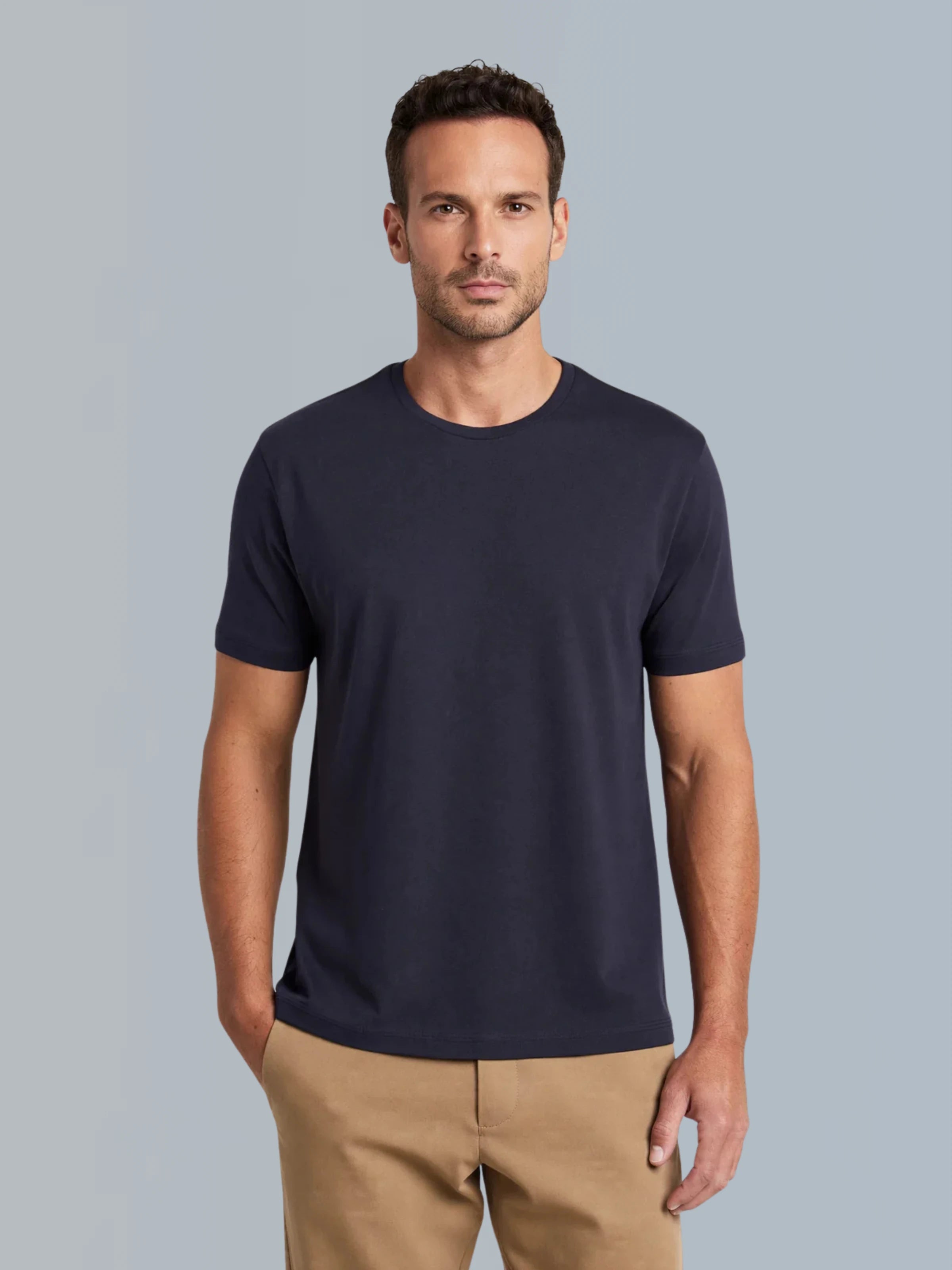 Camiseta Algodão Seda - Marinho