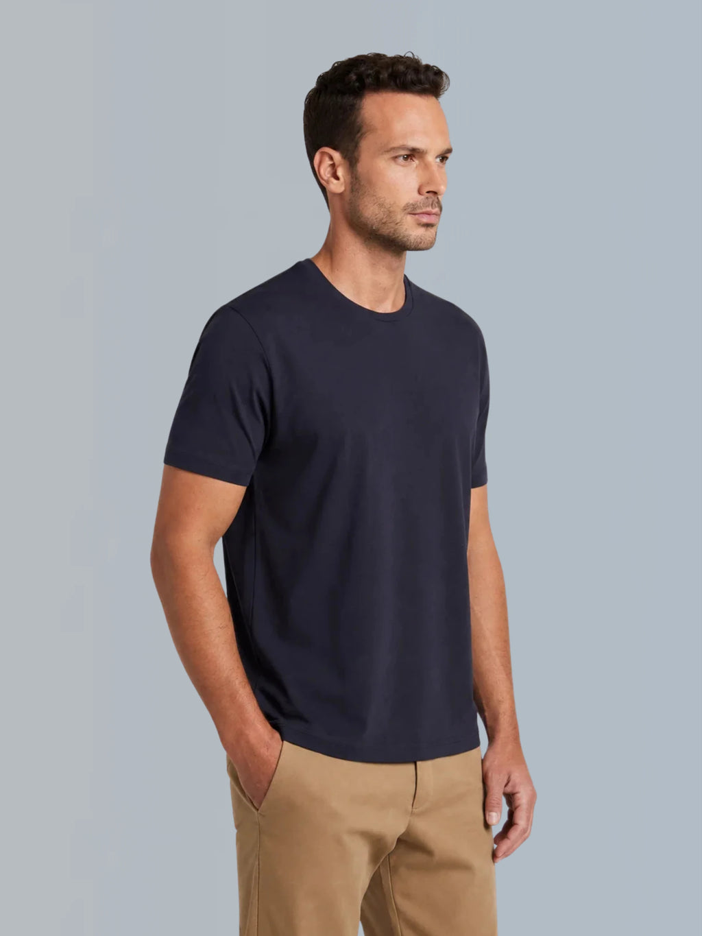 Camiseta Algodão Seda - Marinho