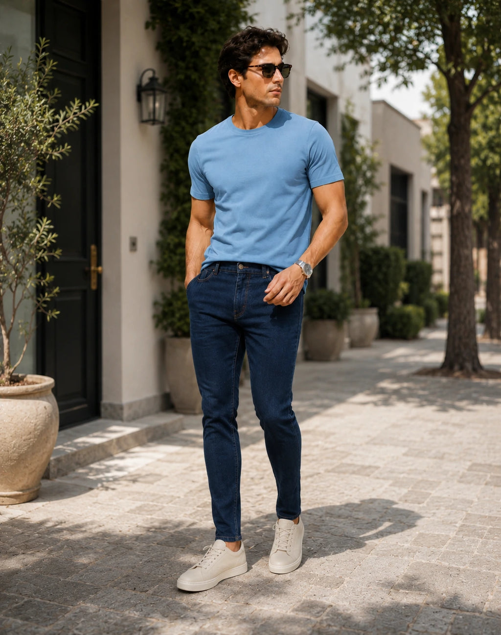 Calça Jeans Slim Carbono
