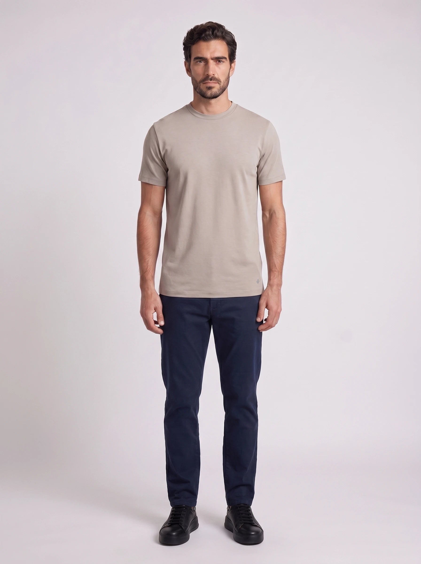 Camiseta Interloque Essential Algodão Pima - Cinza