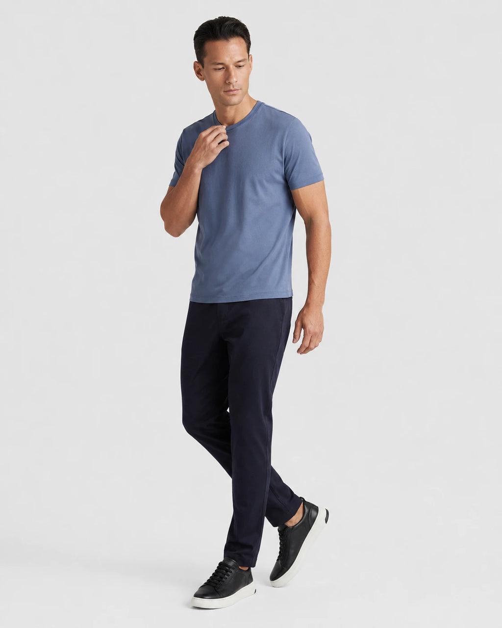 Camiseta Algodão Seda - Azul