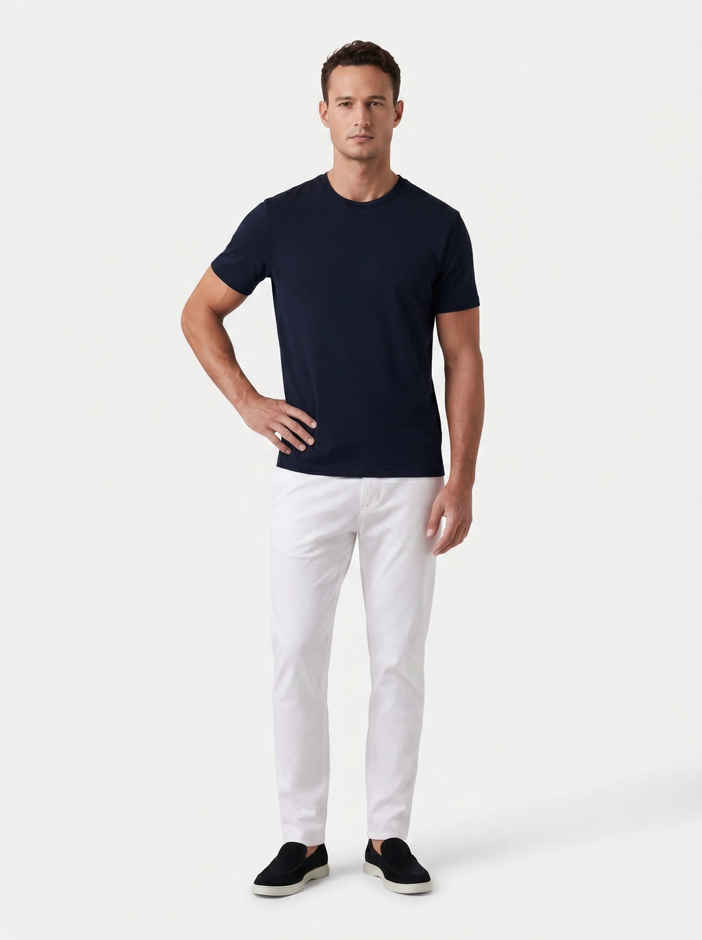 Camiseta Interloque Essential Algodão Pima - Marinho