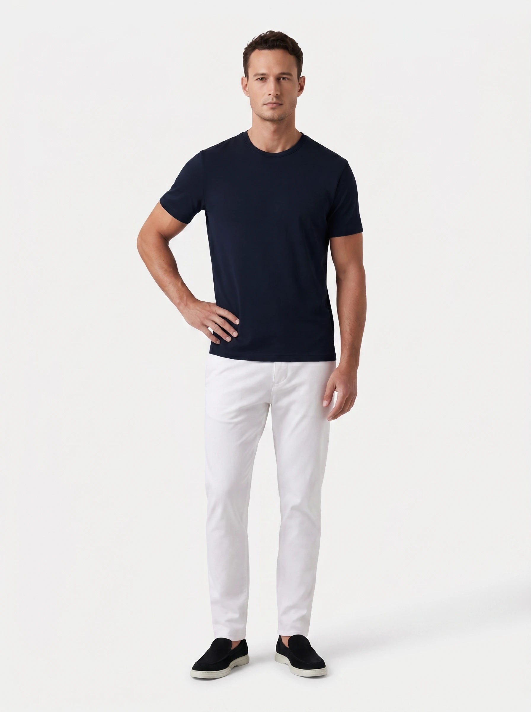 Camiseta Interloque Essential Algodão Pima - Marinho