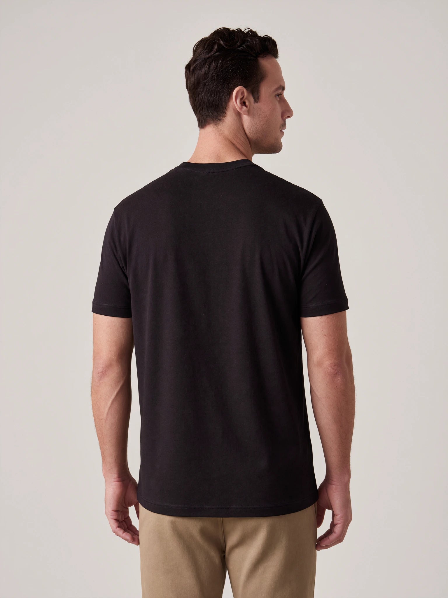 Camiseta Interloque Essential Algodão Pima - Preto