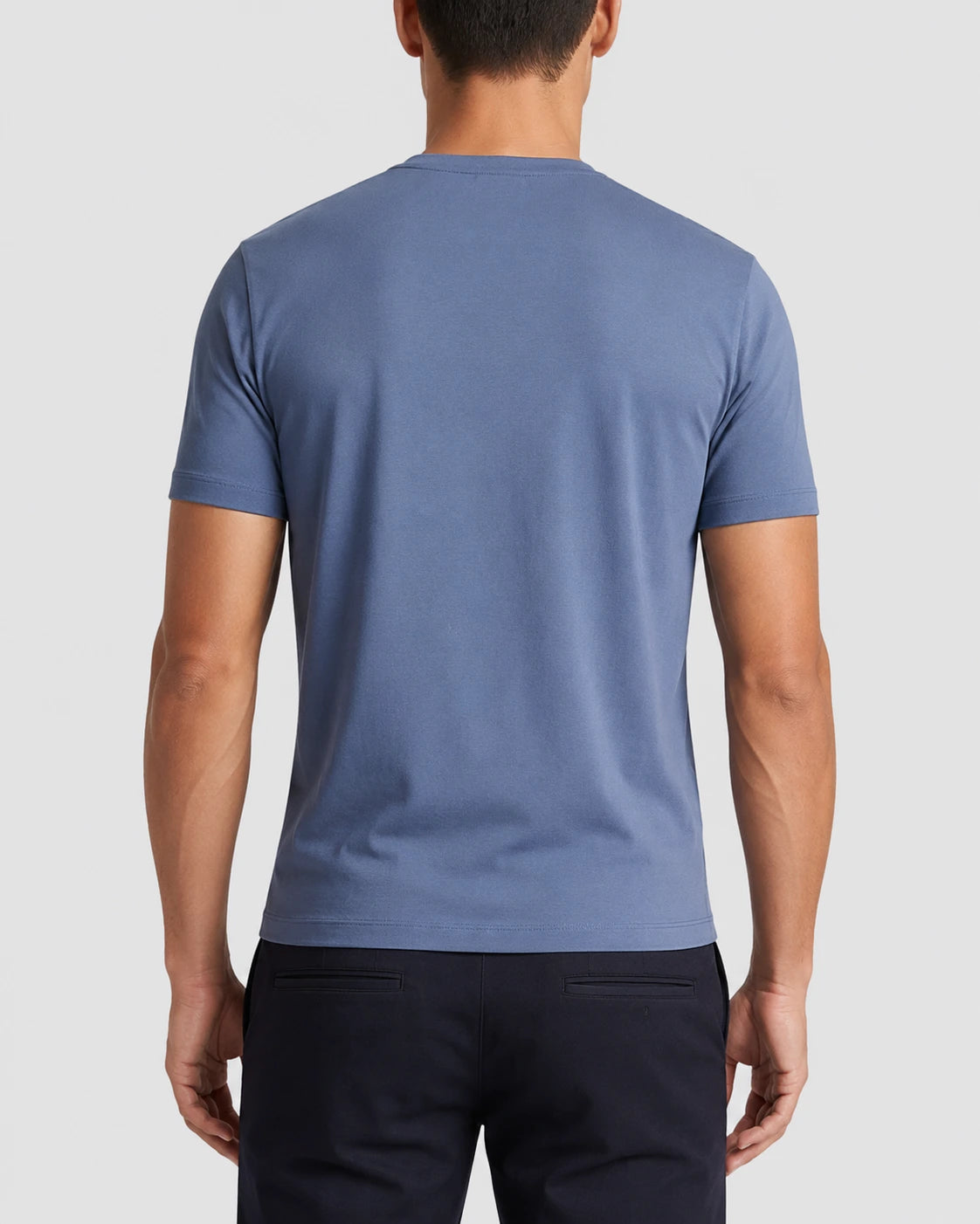 Camiseta Algodão Seda - Azul