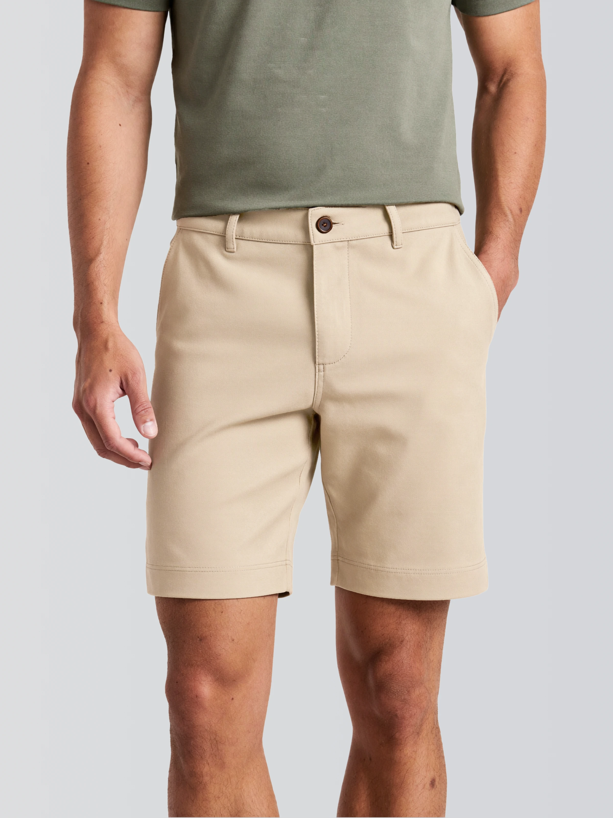 Bermuda Sarja Essential - Areia