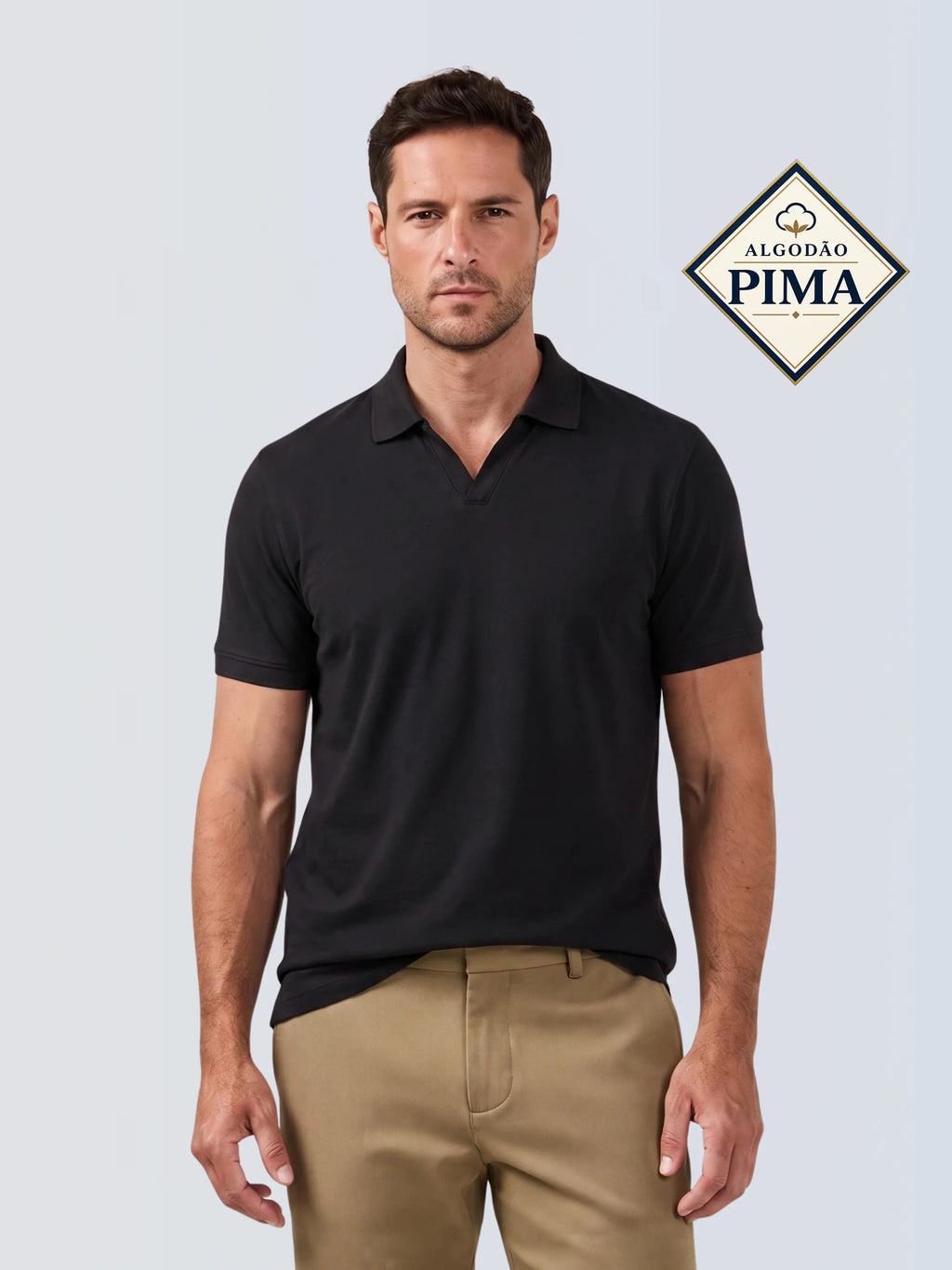 Polo V Pima Premium - Preta