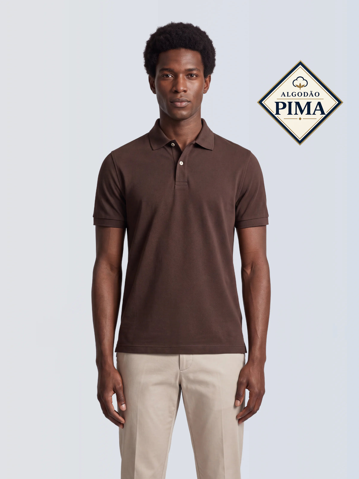Polo Premium Pima - Chocolate