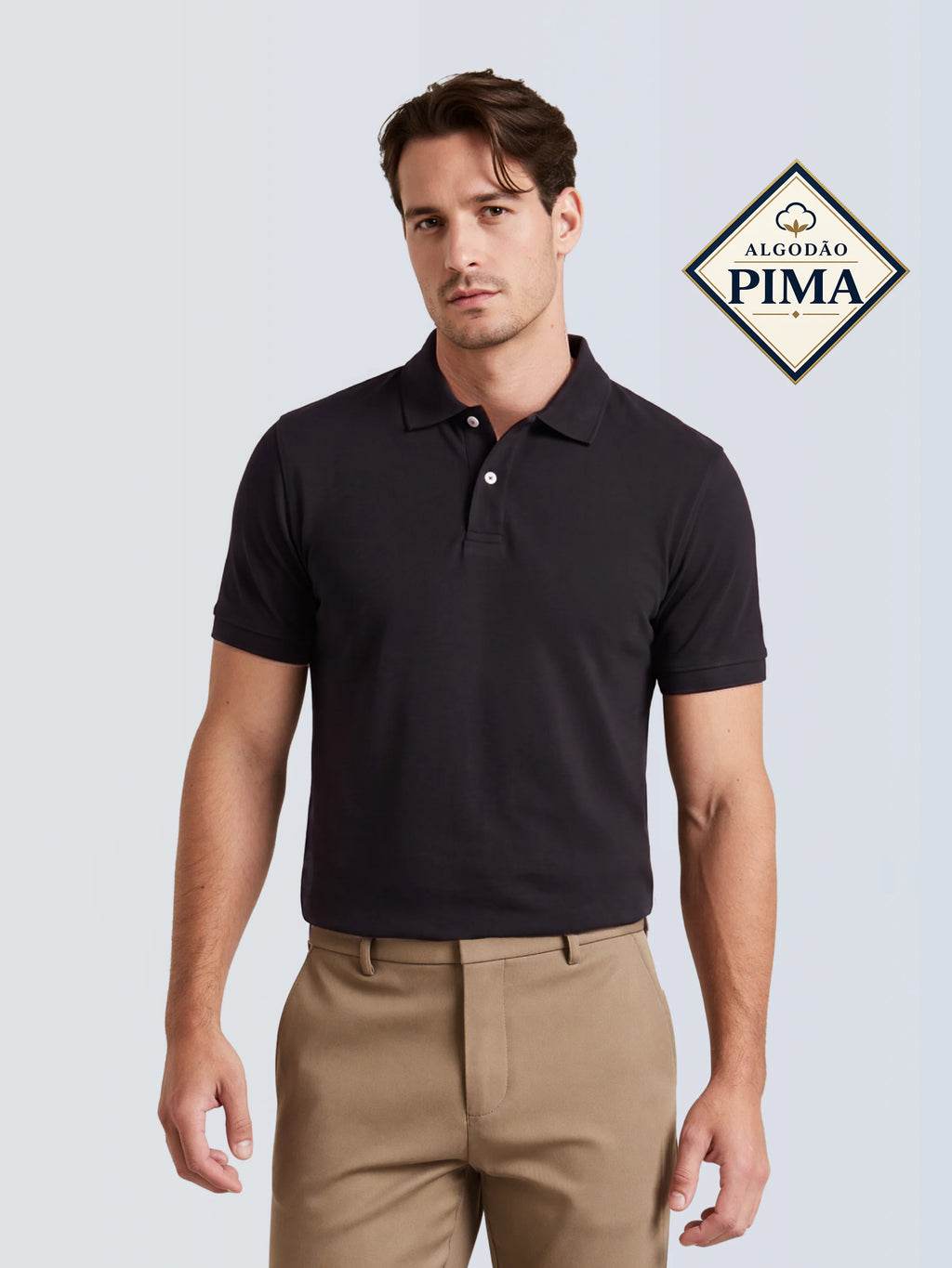 Polo Premium Pima - Preta