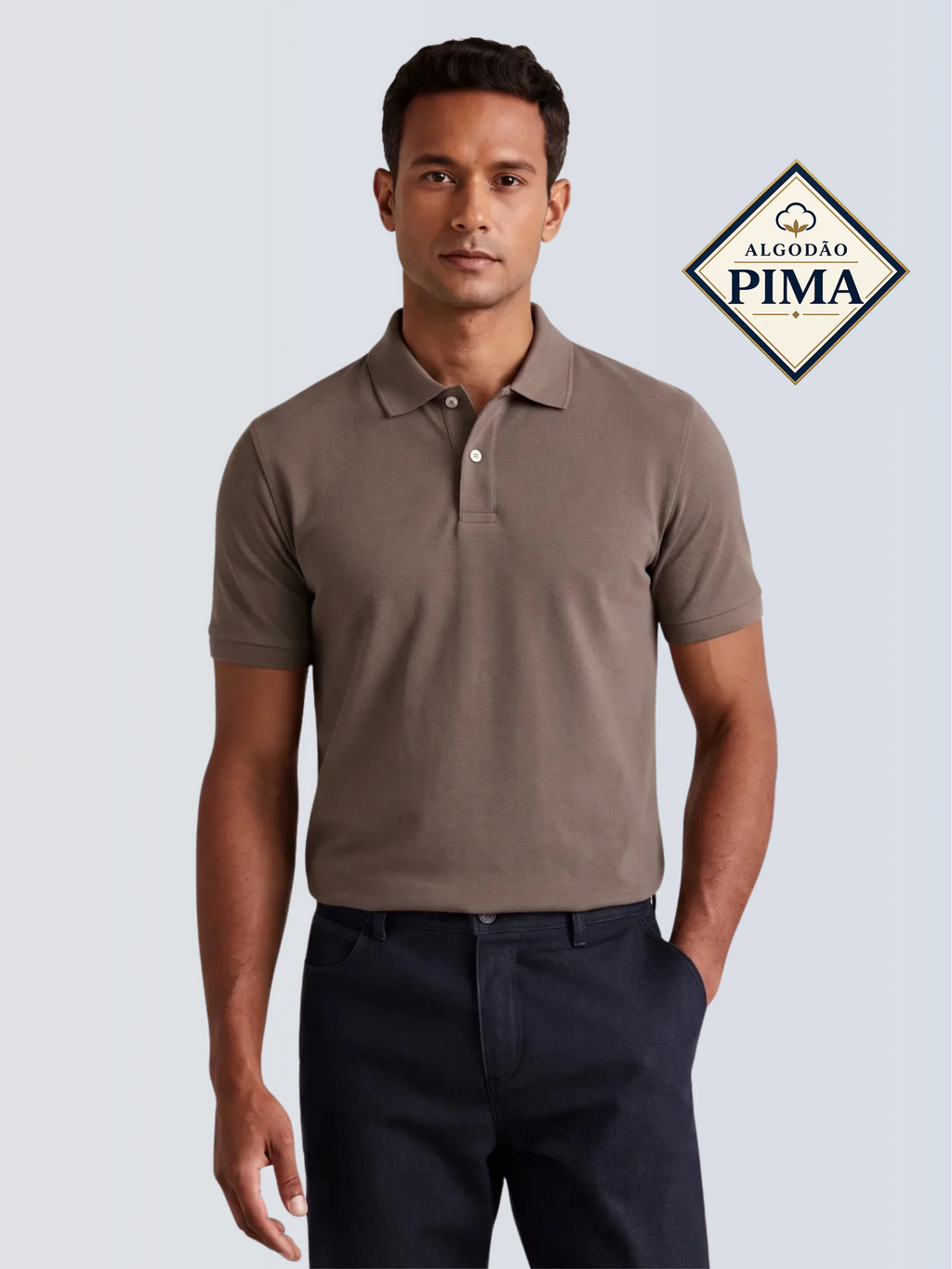 Polo Premium Pima - Taupe