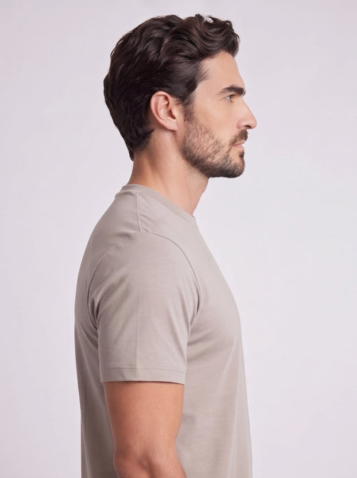 Camiseta Interloque Essential Algodão Pima - Cinza