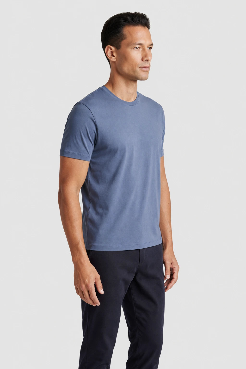 Camiseta Algodão Seda - Azul