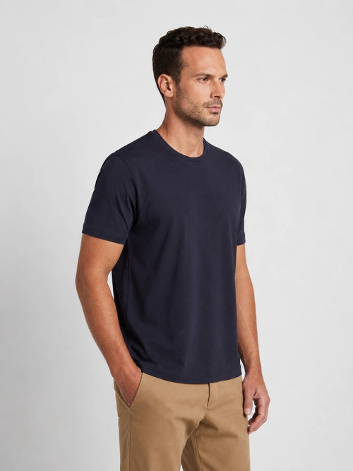 Camiseta Algodão Seda - Marinho