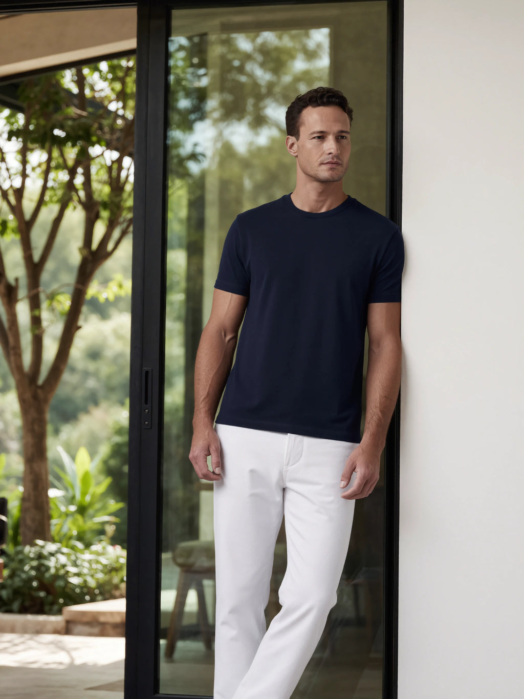 Camiseta Interloque Essential Algodão Pima - Marinho
