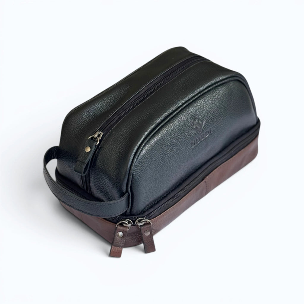 Necessaire Torino Preto/Conhaque