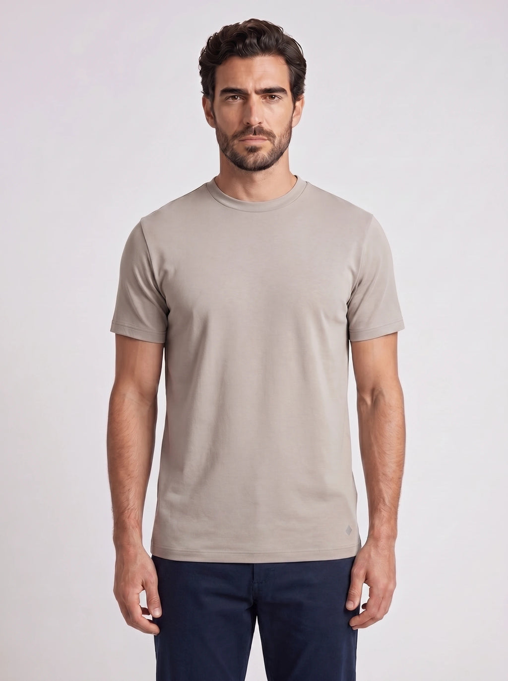 Camiseta Interloque Essential Algodão Pima - Cinza