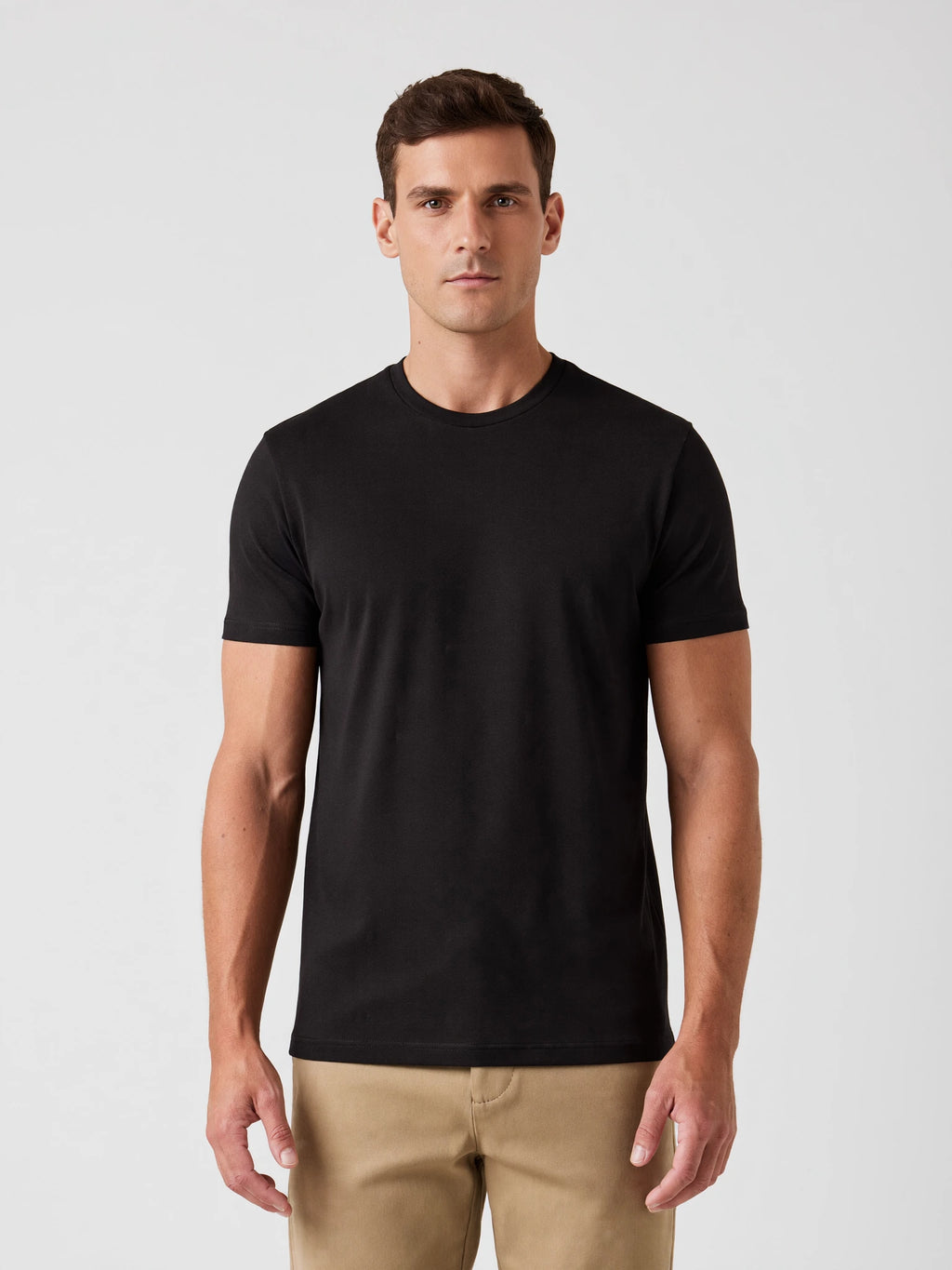 Camiseta Algodão Seda - Preta