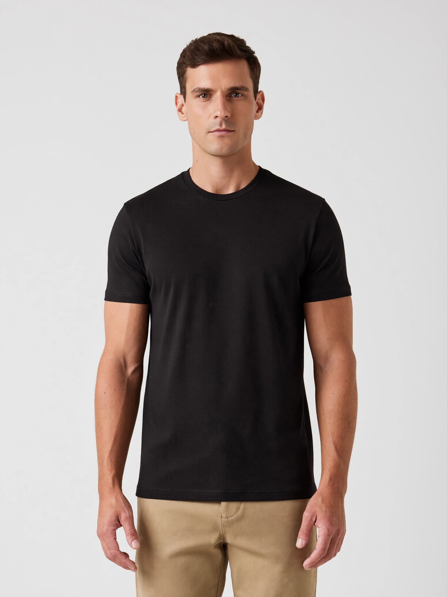 Camiseta Algodão Seda - Preta