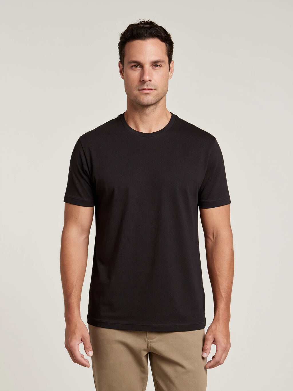 Camiseta Interloque Essential Algodão Pima - Preto