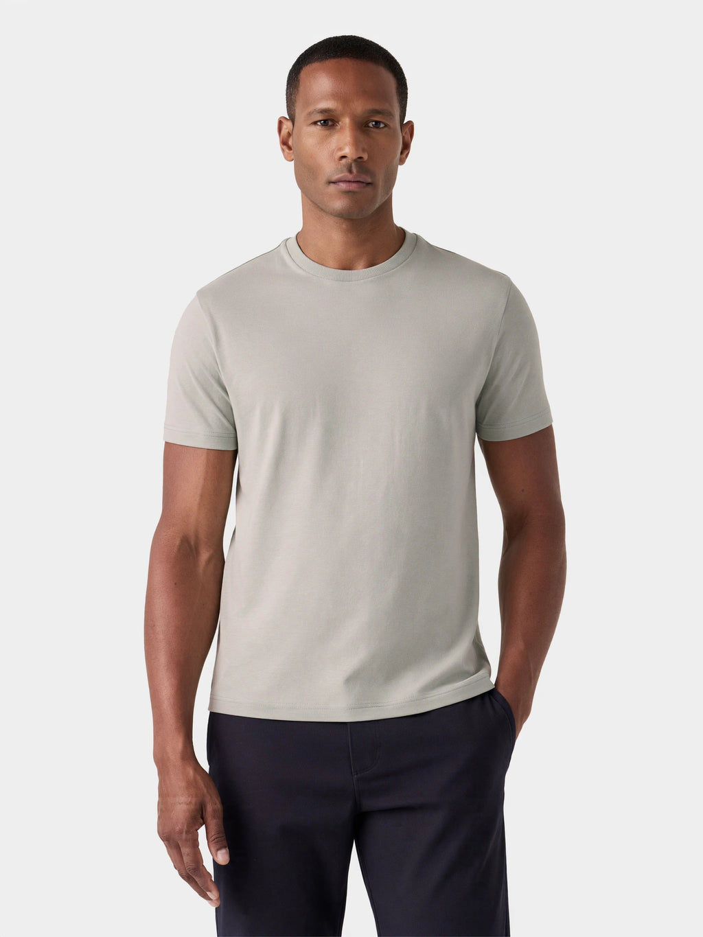 Camiseta Algodão Seda - Gelo