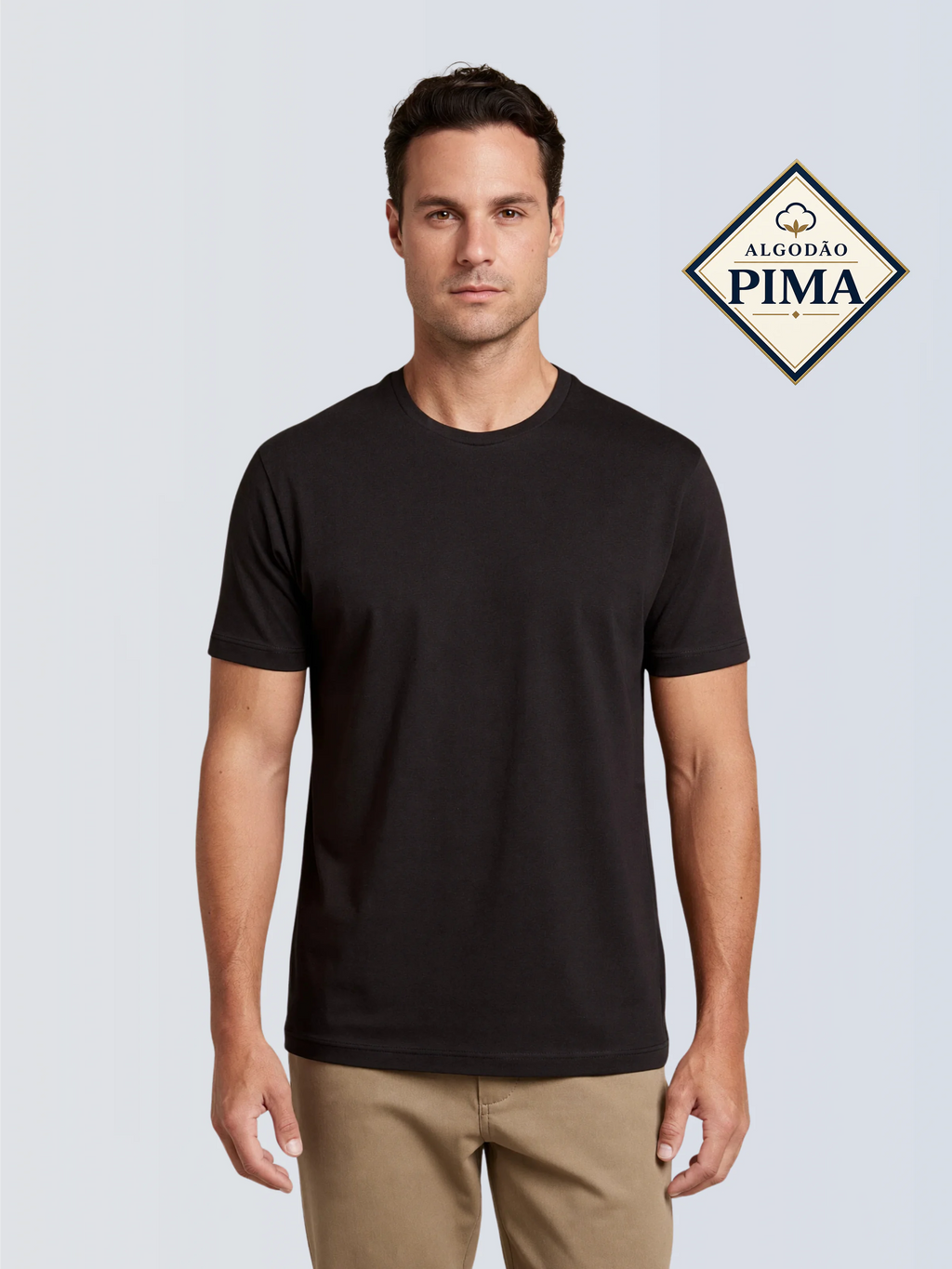 Camiseta Interlock Pima - Preto