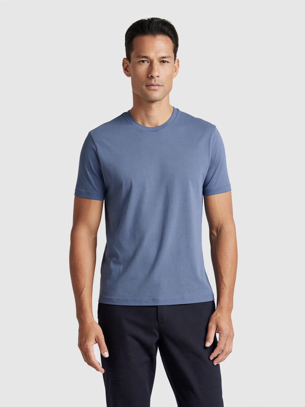 Camiseta Algodão Seda - Azul