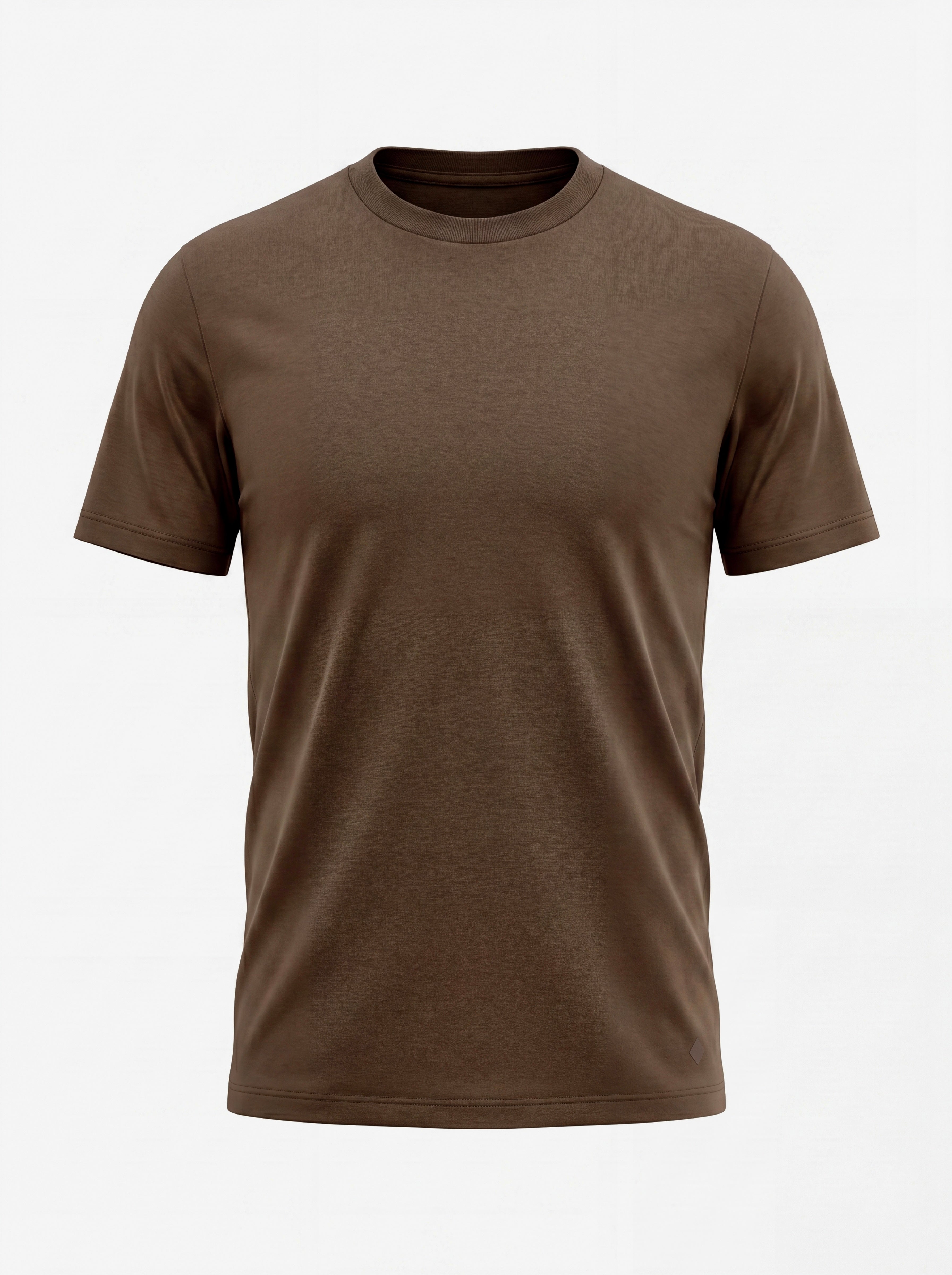 Camiseta Interloque Essential Algodão Pima - Chocolate
