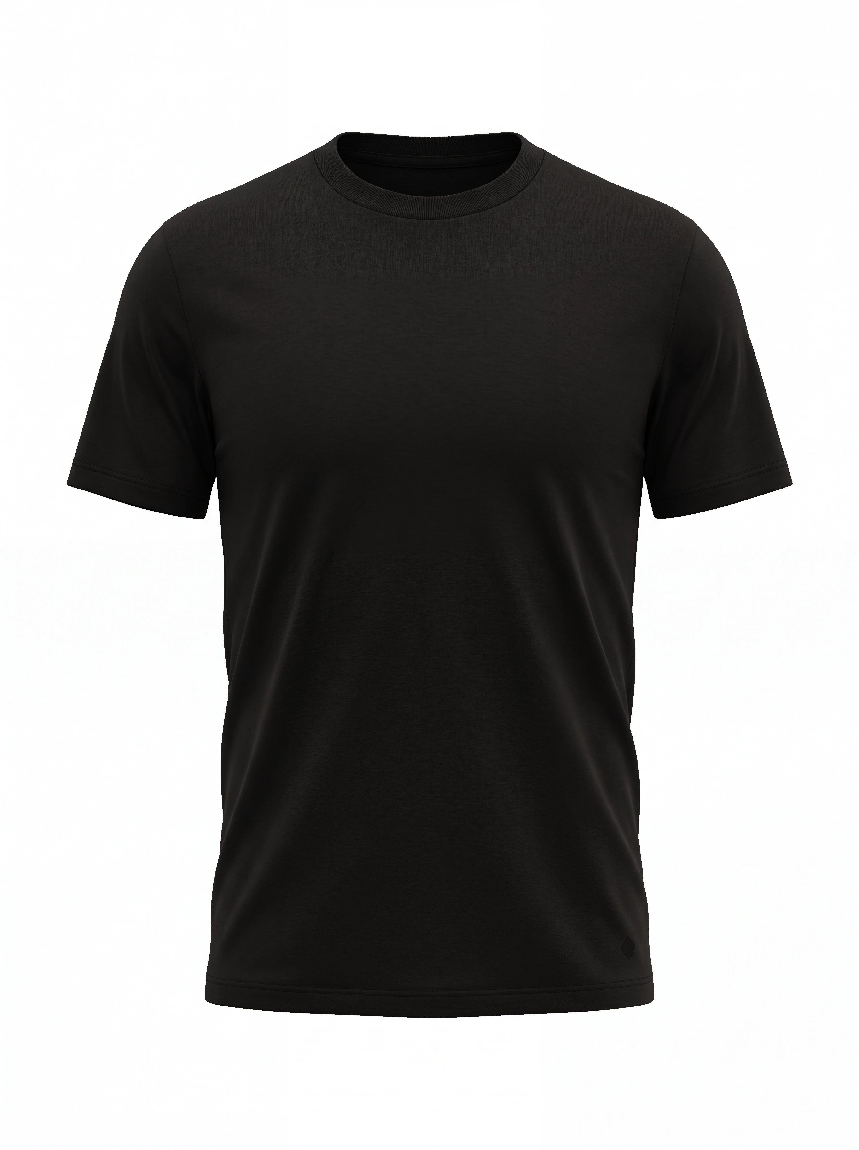 Camiseta Interloque Essential Algodão Pima - Preto